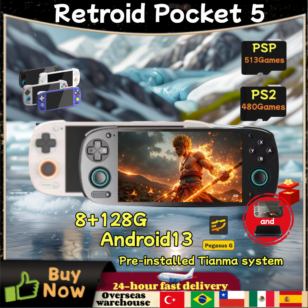 Gaming Console Handheld Android - Retroid Pocket 5 RP5 Retro Handheld