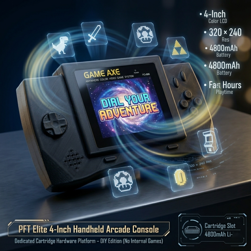 Gaming Console Handheld Retro - PFT Elite 4-Inch Handheld Arcade Console