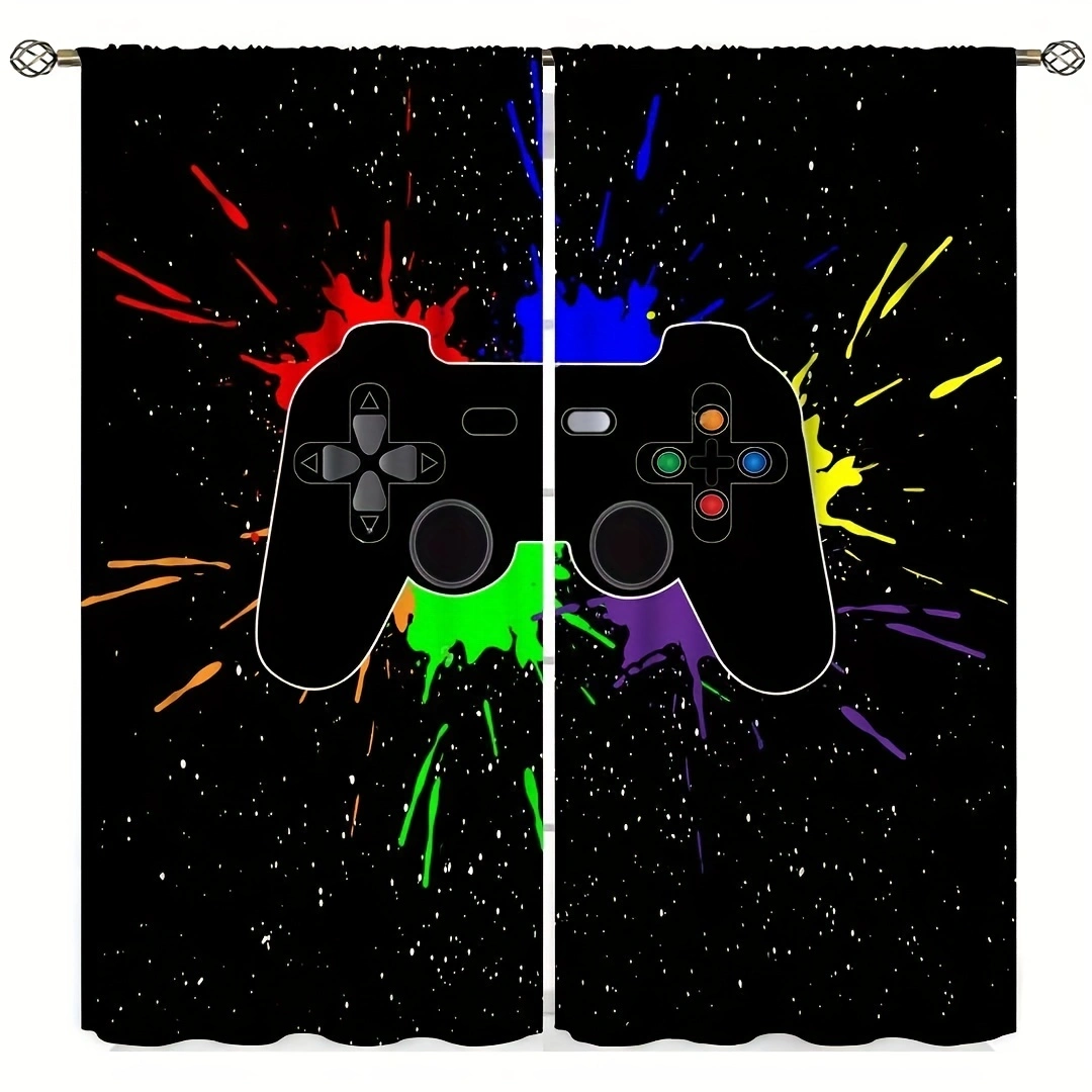 Gaming Console Youtube - 2pcs PS5 Gamepad Curtains for Boys