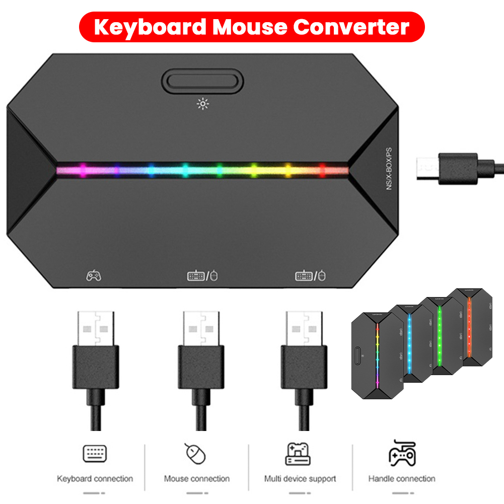 Gaming Console Xbox One - 2-1PC Gaming Keyboard Mouse Converter Portable
