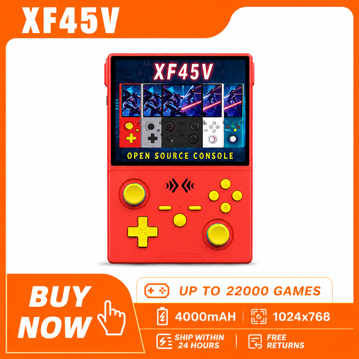 Gaming Console Handheld Android - 2026 Hot Sale XF45V Retro Handheld