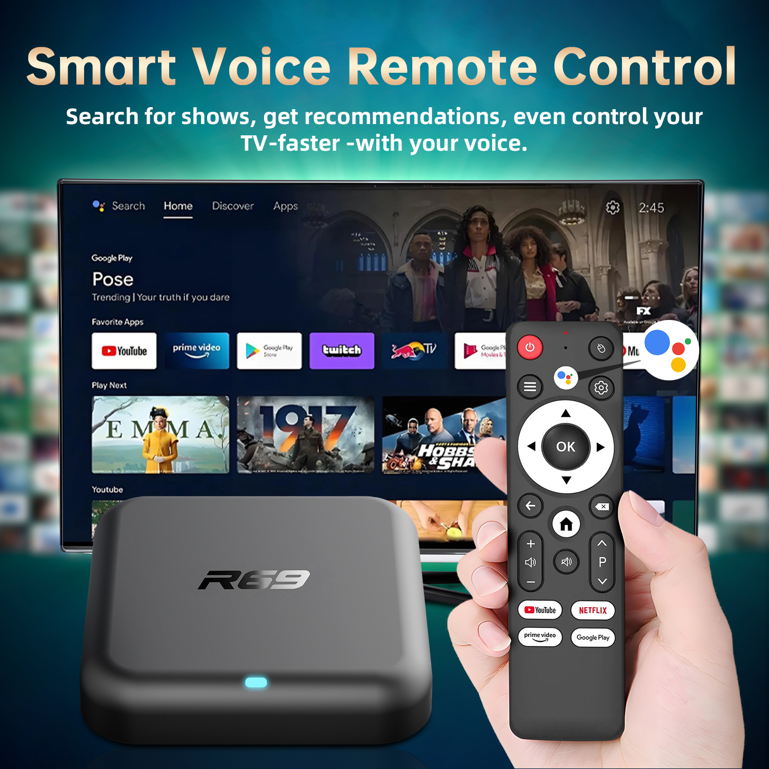 Smart TV Box Android 14.0 Goog – обзор и цена Gaming Console Youtube