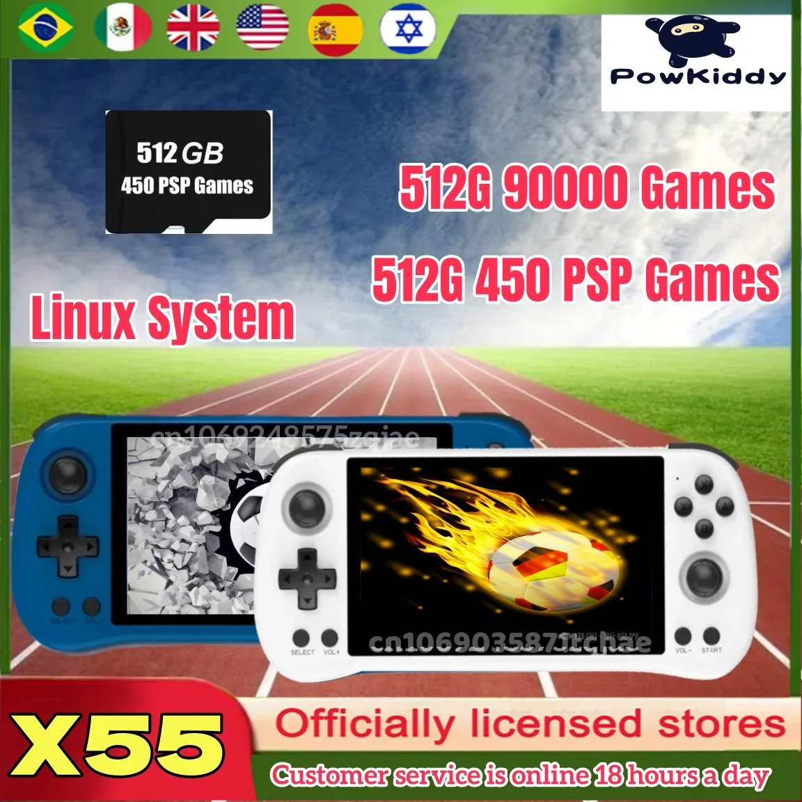 POWKIDDY X55 Retro Handheld Ga – обзор и цена Gaming Console X55