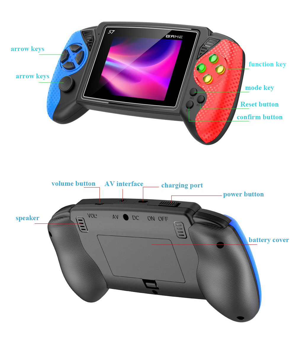 S7 Retro Handheld Game Console – обзор и цена Gaming Console Handheld Retro