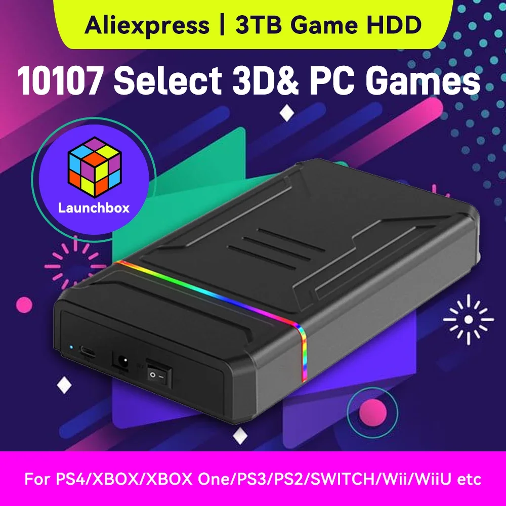 3TB Launchbox Portable Gaming  – обзор и цена Gaming Console Xbox One