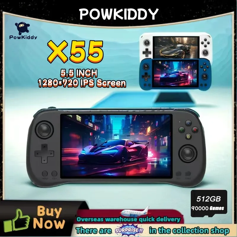 POWKIDDY X55 Handheld Game Con – обзор и цена Gaming Console X55
