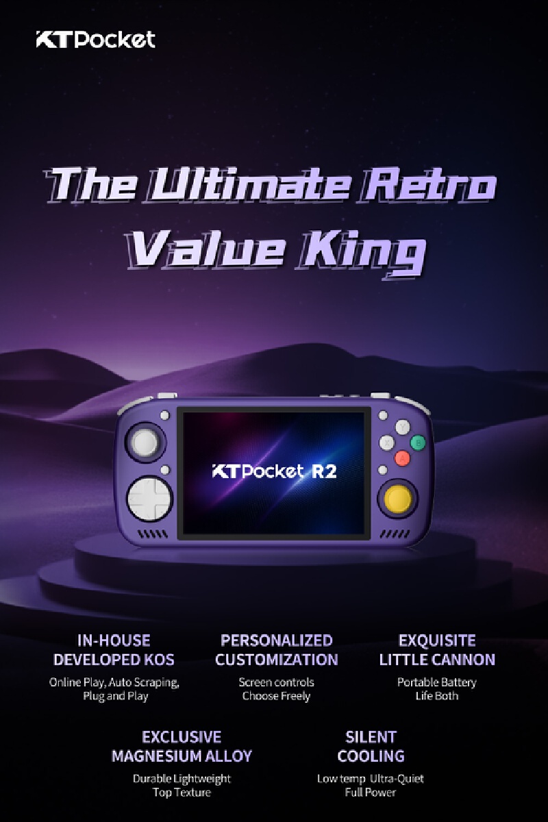 KTPocket R2 KTR2 4:3/3:2 Touch – обзор и цена Gaming Console Handheld Retro