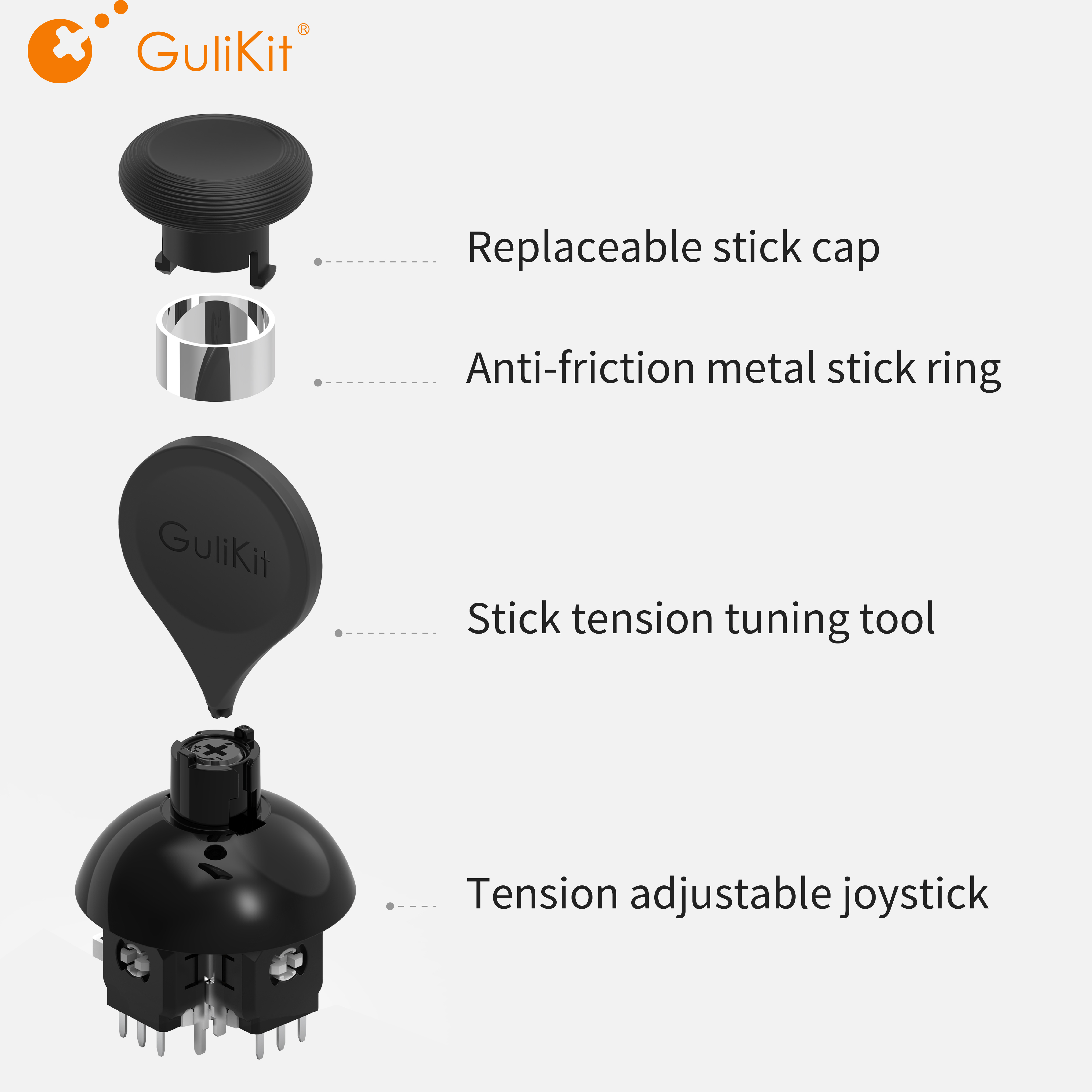 GuliKit 720° Tension Adjustabl – обзор и цена Gaming Console Gp Pro
