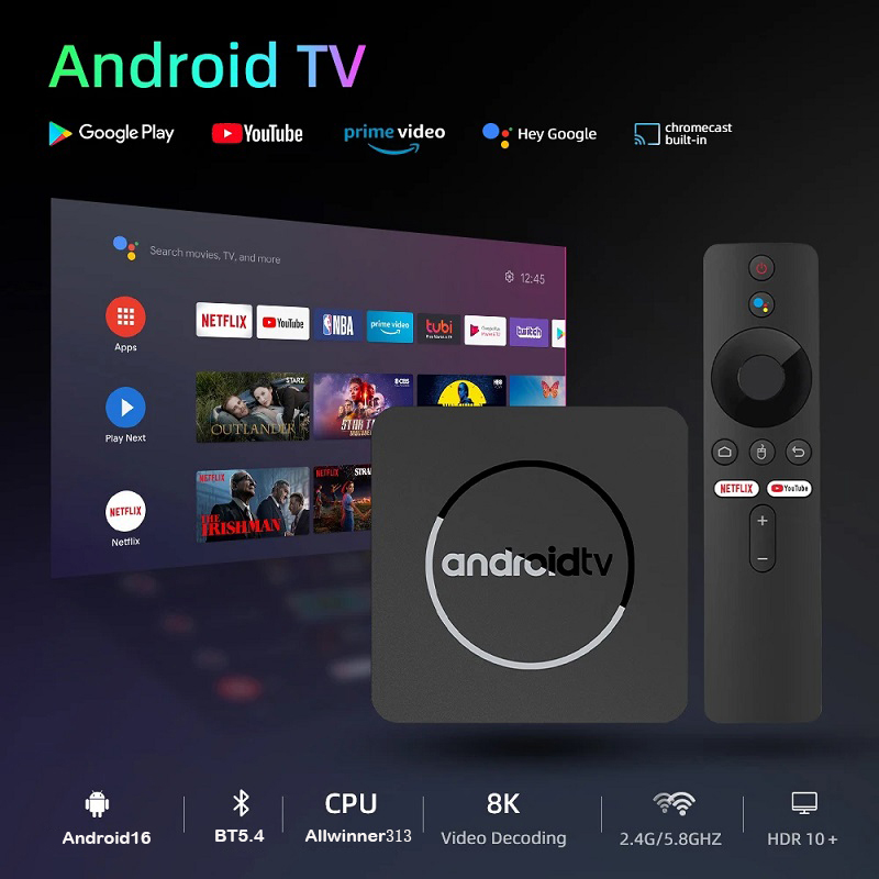 Smart TV Box 4K Android 16 HD  – обзор и цена Gaming Console Youtube