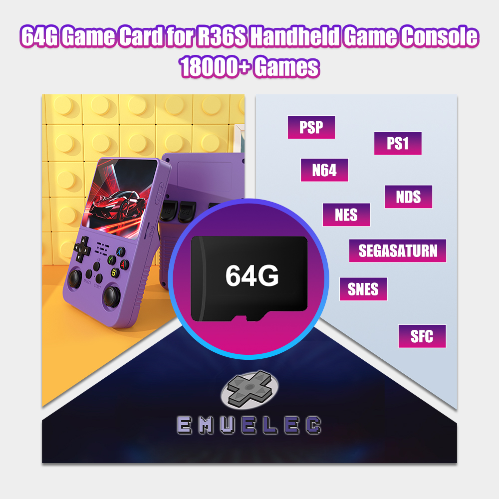 64G Game TF Card for R36S Vide – обзор и цена Gaming Console Handheld Retro
